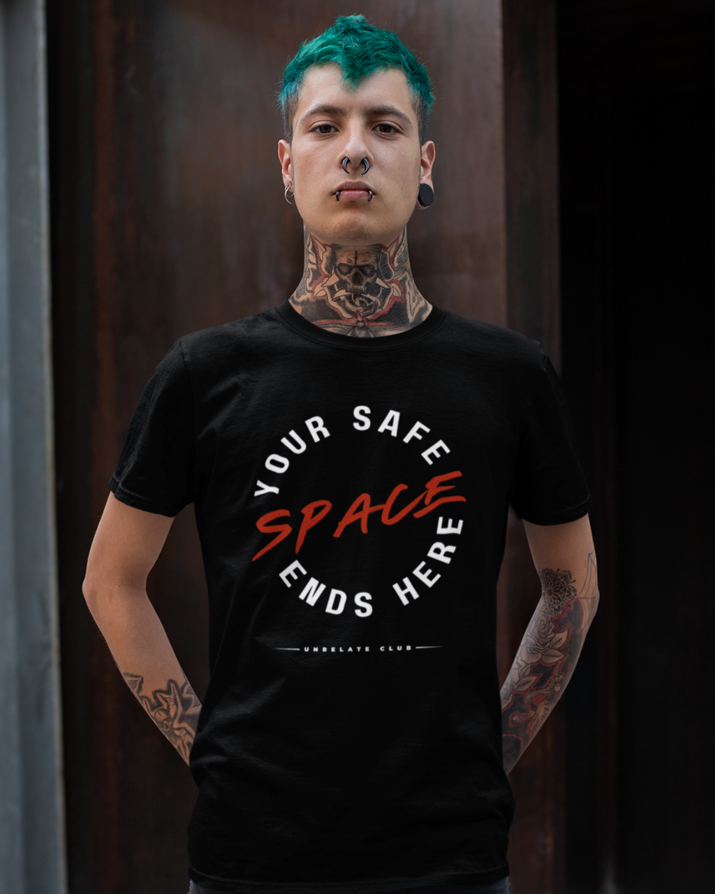 Herren T-Shirt - Your safe space ends here