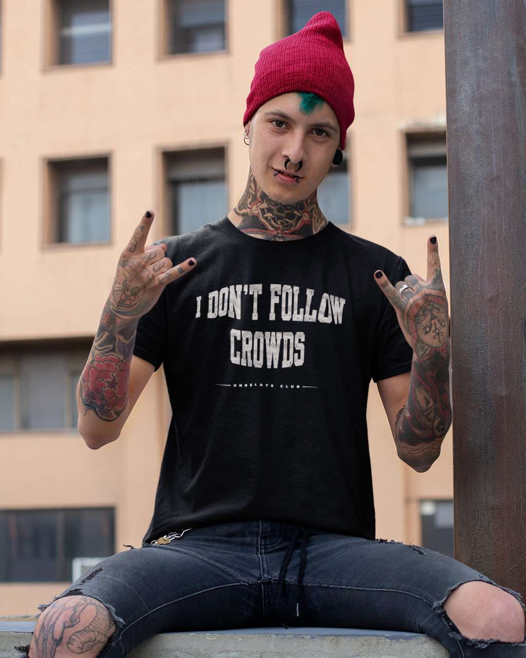 Herren T-Shirt - I don't follow crowds