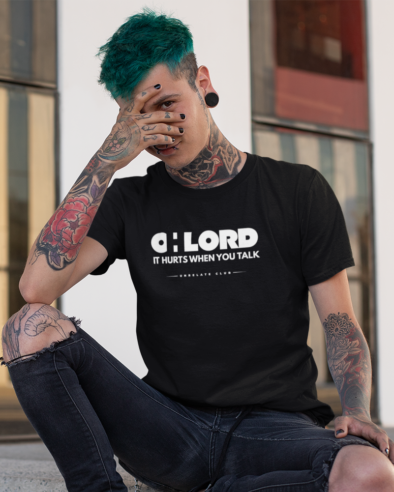Herren T-Shirt - Oh lord it hurts when you talk